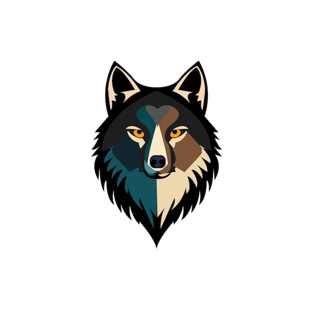 het wolf mascotte logo