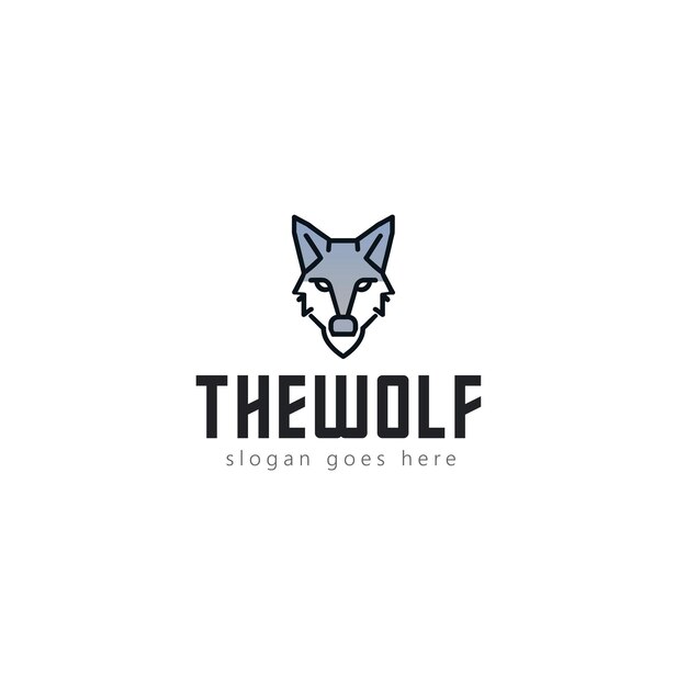 Het Wolf Vector Logo-ontwerp