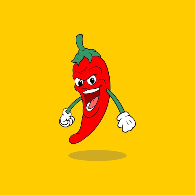 Hete chili mascotte