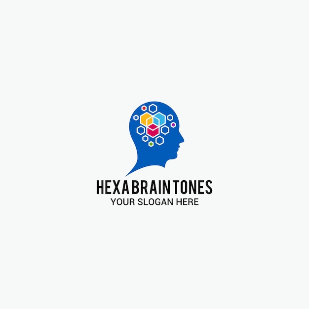 Логотип hexa brain