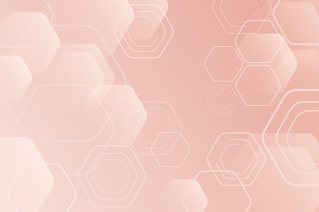 Hexagon background in gradient design