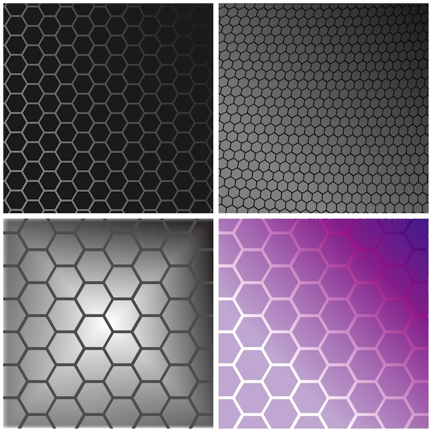 Hexagon background vector