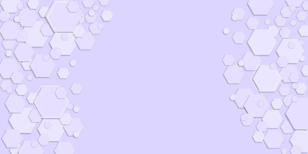 Hexagon background with multiple independent components