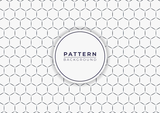 Vector hexagon geometric pattern background