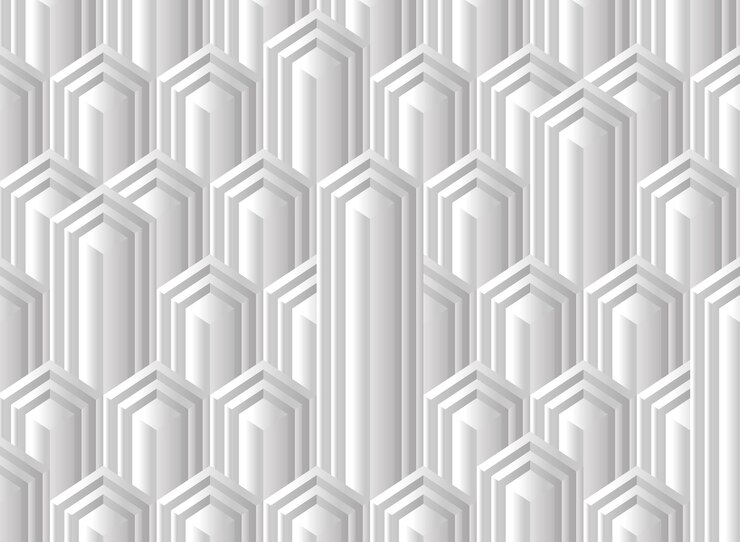 Vector hexagon geometric pattern