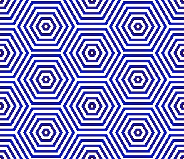 Hexagon geometric pattern