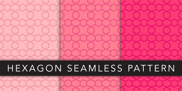 hexagon geometric seamless pattern vector template