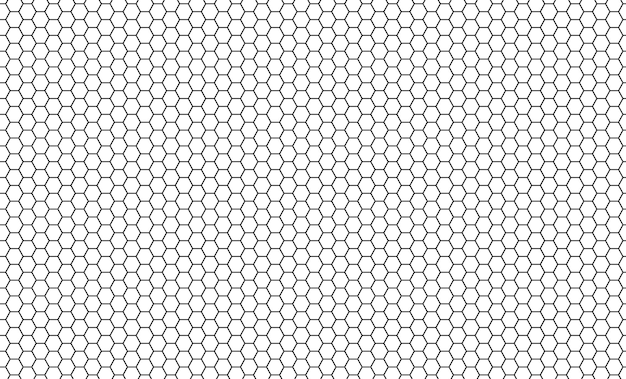 Vector hexagon honeycomb seamless pattern honeycomb grid seamless texture hexagonal cell texture bee honey hexagon shapes vector illustration on white background