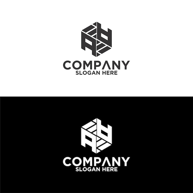 Hexagon letter Logo abstract corporate design