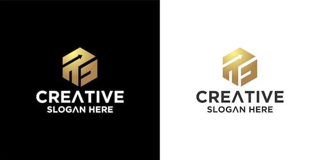 hexagon logo design inspiration premium