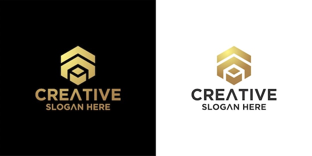 Hexagon logo design inspiration premium