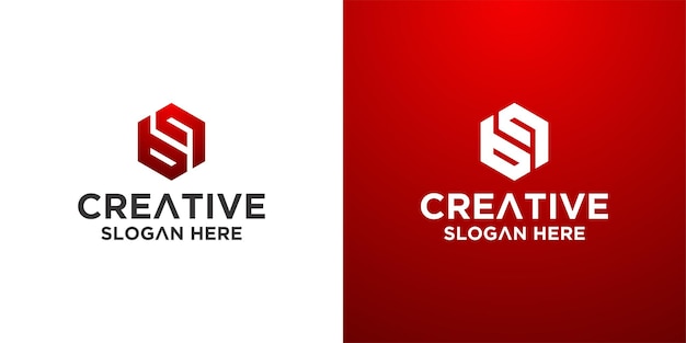 hexagon logo design inspiration premium