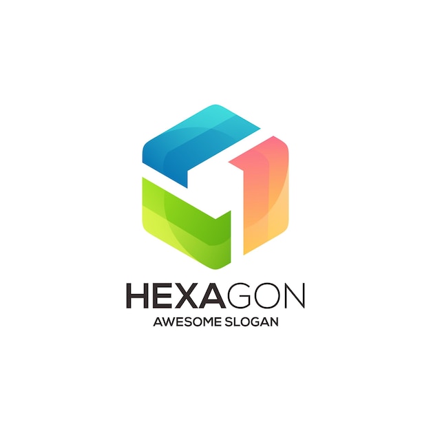 Hexagon logo template