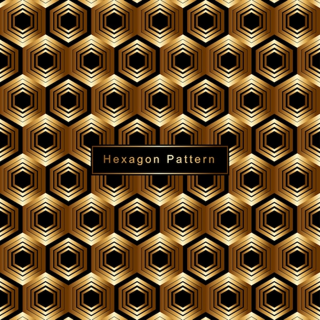 Vector hexagon pattern