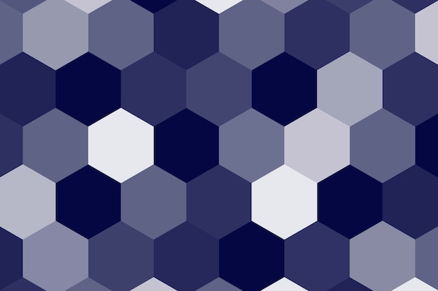 Hexagon patterned blue background vector