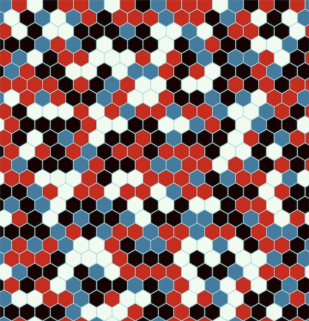 Hexagon seamless patterns.