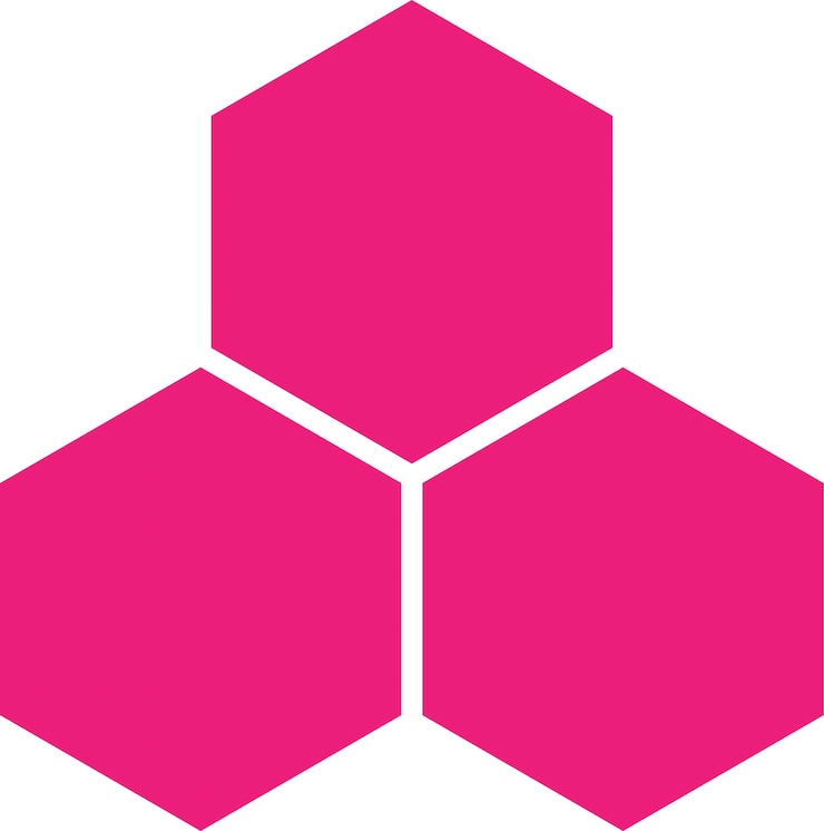 Vector hexagon shape clipart abstract graphic vector