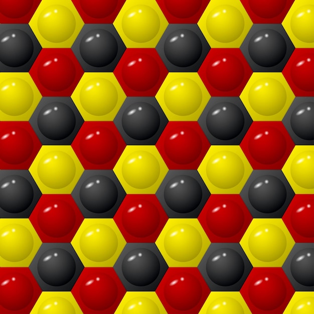 Hexagon three color background