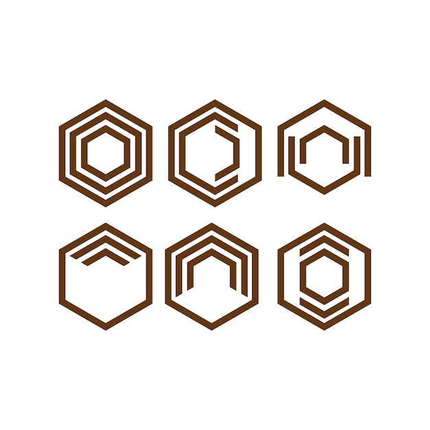 Vector hexagon voor logo sjabloon vector ontwerp eps 10