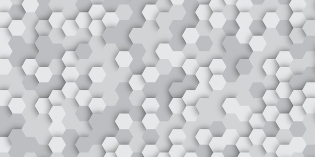 Hexagonal abstract background with light Hexagonal gaming vector abstract tech background