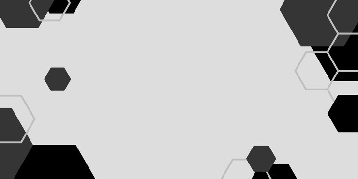 Vector 六角形の黒い背景