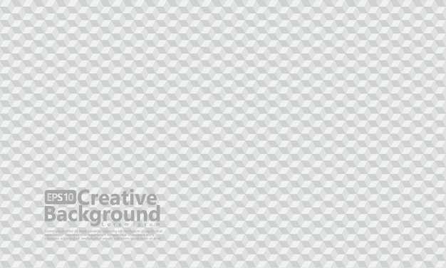 Vector hexagonal cube shapes geometric, white color .  