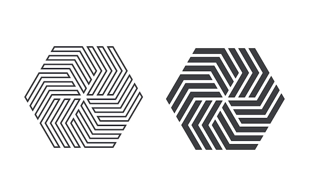 Vector hexagonal design