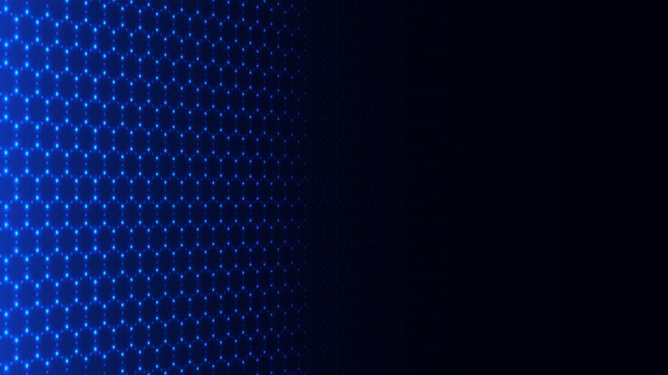 Vector hexagonal glowing background metaverse and cyberspace concept