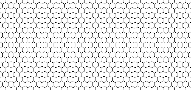 六角形のハニカムのシームレスなパターン背景ベクトル図