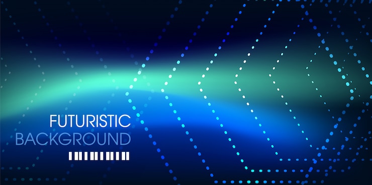 Vector hexagonal modern geometric futuristic background design