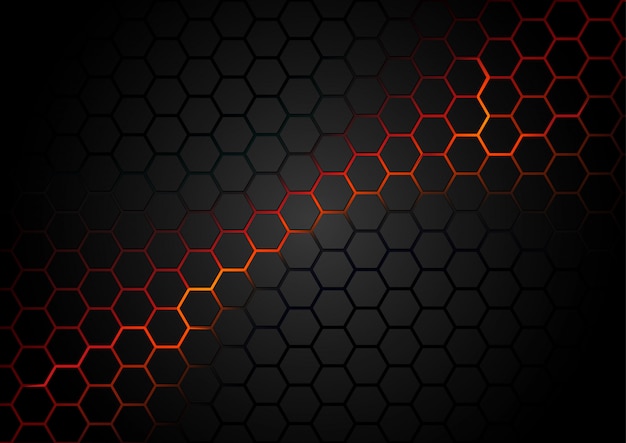 Hexagonal technology background