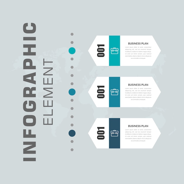 Cronologia esagonale infografica