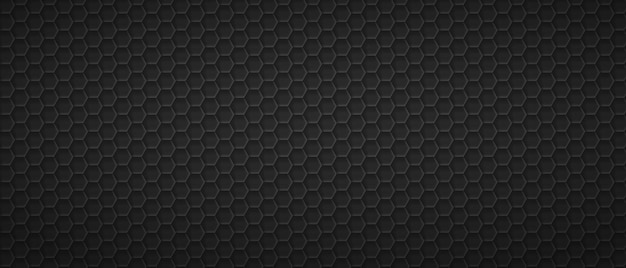 Vector hexagonal tracery grid background black geometric polygonal sheet