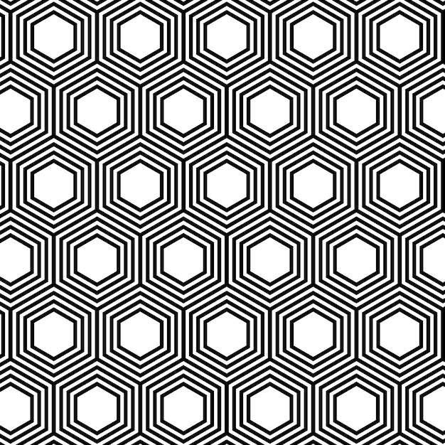 Hexagonal vector pattern background