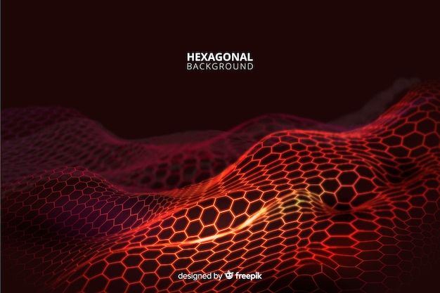 Hexagonal wave background