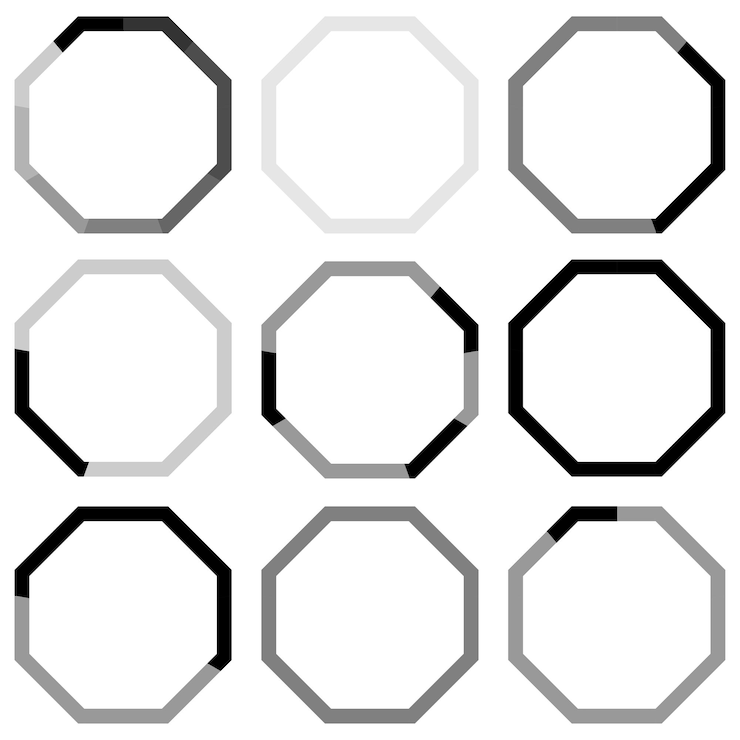 Vector マーケティング デザインの六角形。 web デザインの抽象的な六角形。ベクトル イラスト。ストック画像。
