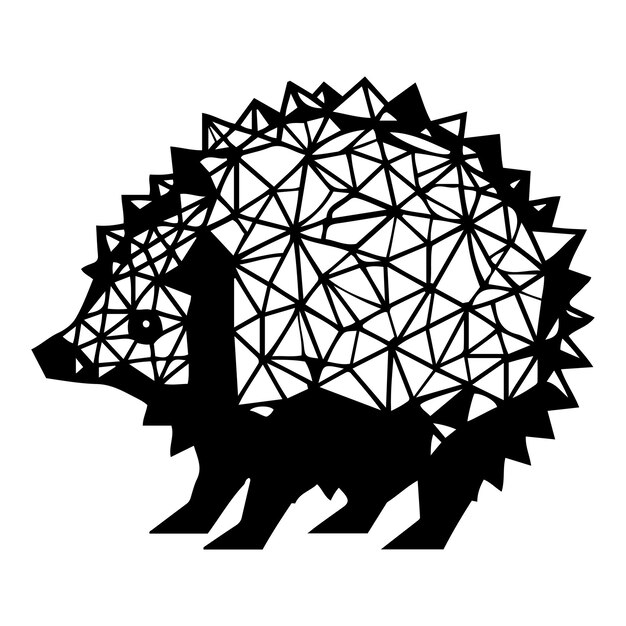 Vector hexahedron hedgehog_c