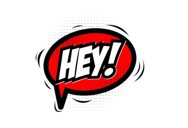 hey comic background vector illustration eps 10