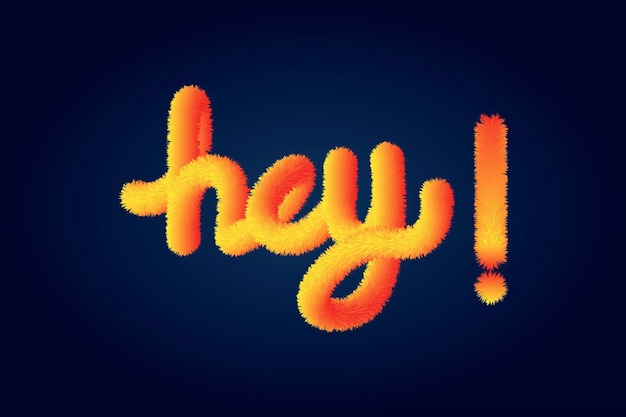 Hey Typography 3D Text Effect