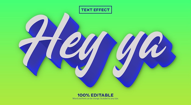 Hey ya 3d text effect