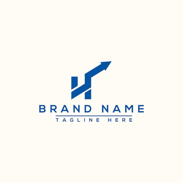 Элемент векторного графического брендинга шаблона логотипа HF