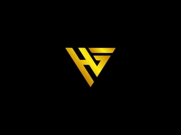 Vector hf logo design