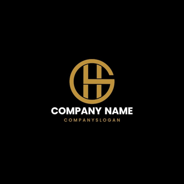 Vector hg initial logo design