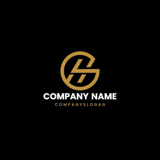 Vector hg initial logo design