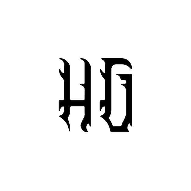 モノグラム ロゴデザイン 文字 文字 名前 シンボル 単色 ロゴタイプ アルファベット 文字 シンプル ロゴ