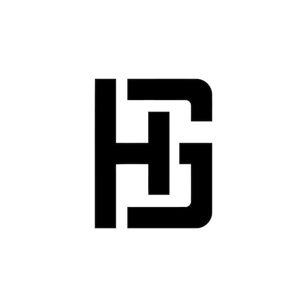 Premium Vector | Hg monogram logo