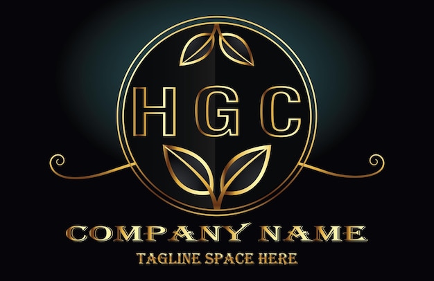 Vettore logo della lettera hgc