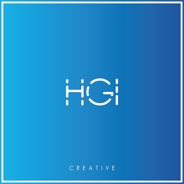 HGI Premium Vector Later Logo Design Creatief Logo Vector Illustratie logo Creatief Monogram