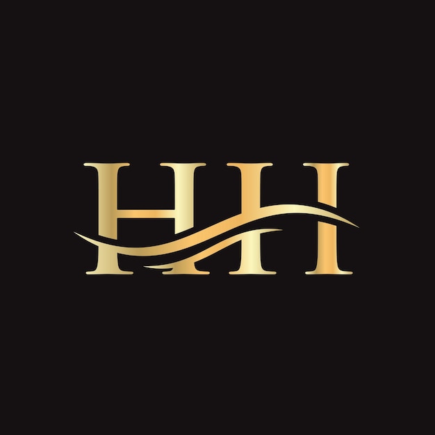 HH Letter Linked Logo voor bedrijfs- en bedrijfsidentiteit Eerste brief HH Logo Vector-sjabloon