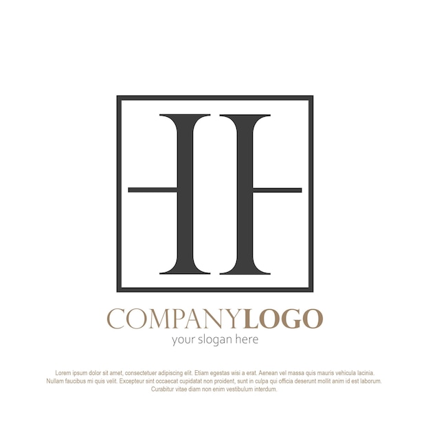 HH logo monogram elegant